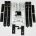 Garage Door Kit with Antique Lever Handle